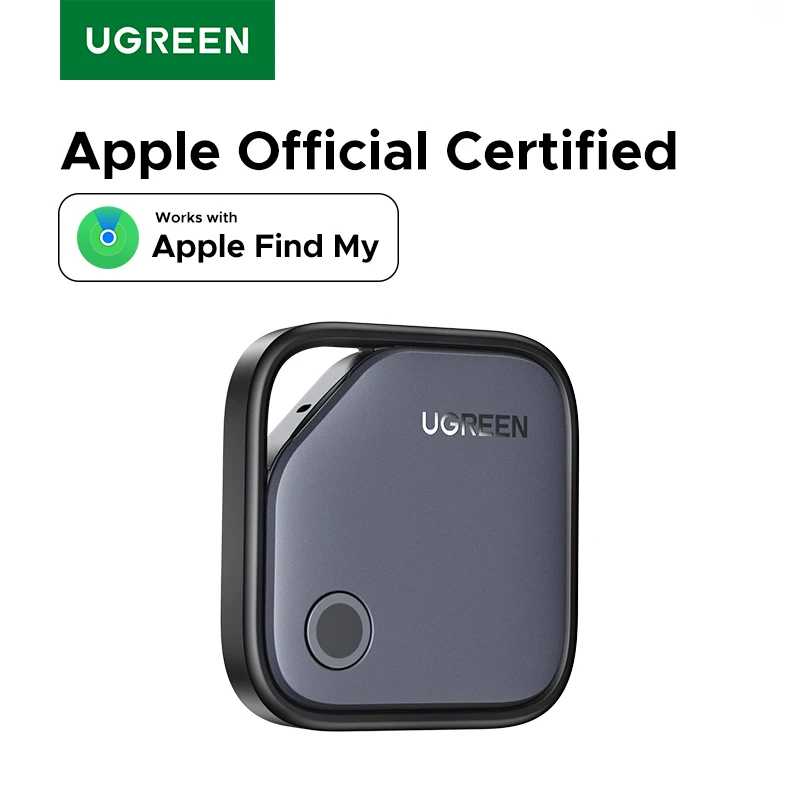 Умный Bluetooth-трекер UGREEN, устройство для поиска ключей и вещей, SmartTag, до 2 лет работы от батареи, поисковик телефонов, совместим с Apple Find My (только iOS) Доступ к автоматизации здания