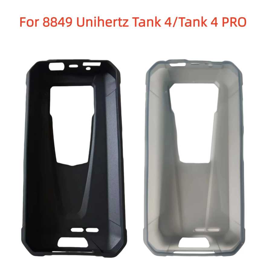 Новый оригинальный силиконовый чехол-накладка для телефона Unihertz Tank 4 Pro, мягкий, черный, для Unihertz 8849 Tank 4 Чехлы и чехлы для мобильных телефонов