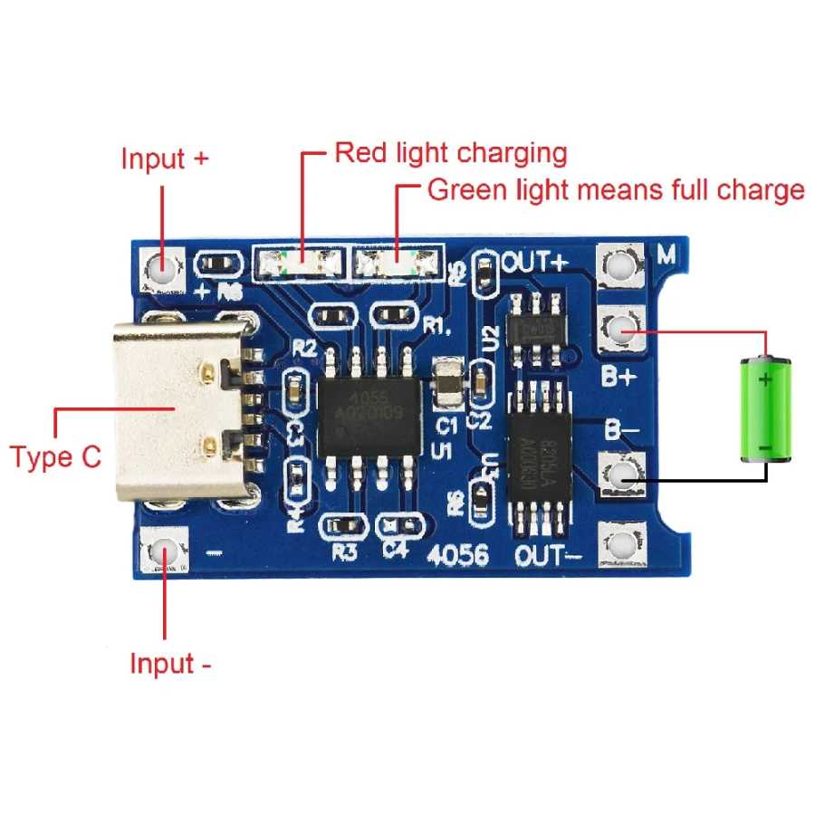 Фотография №3 товара 1 шт./10 шт. TP4056 5 В 1 А Type-c USB
