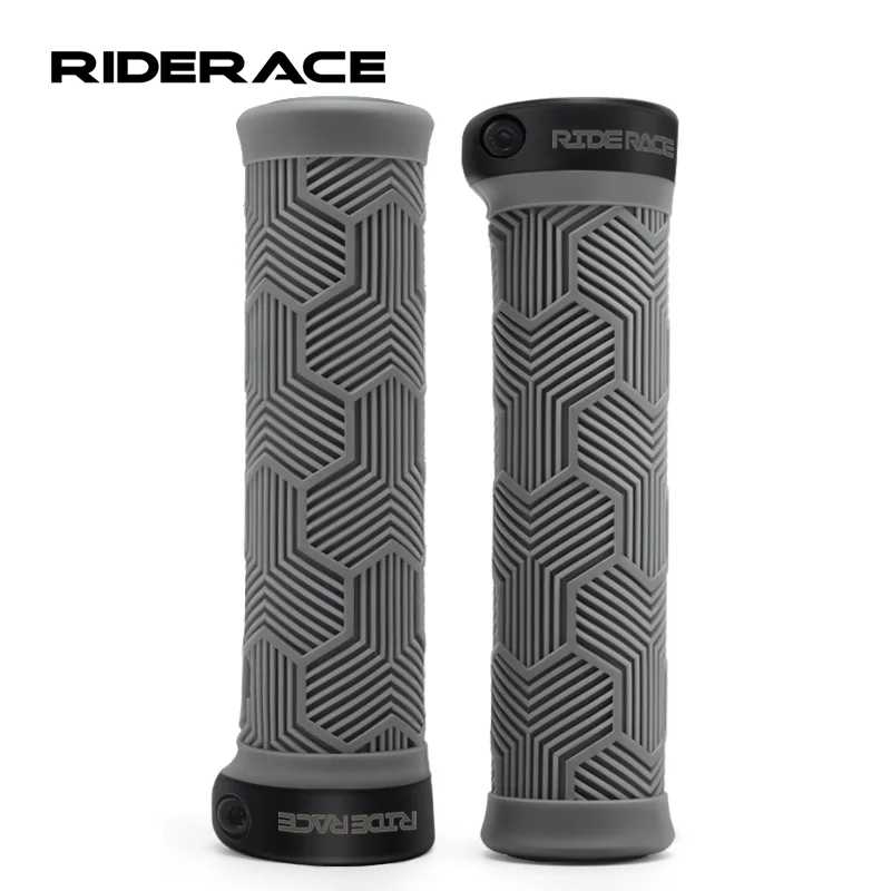 Ручки для горного велосипеда RIDERACE, чехол для ручки велосипеда, резиновый противоударный, нескользящий, эргономичный, для MTB, велосипедные ручки на руль Велоспорт