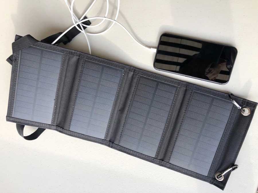 Фотография №4 товара Портативная складная солнечная панель USB, складные солнечные панели для путешествий,