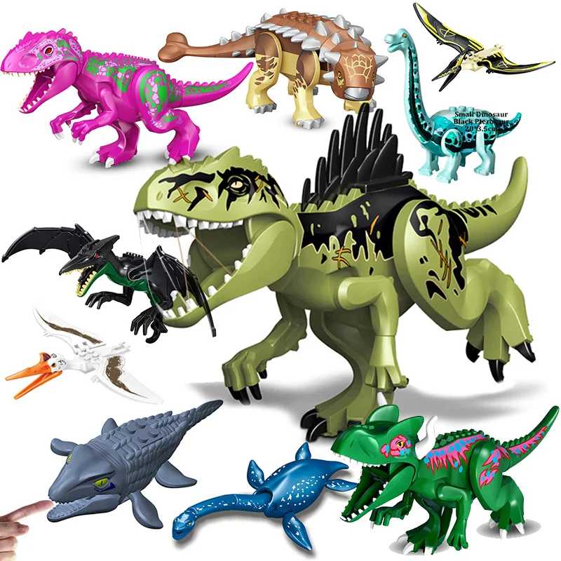 Мир динозавров Юрского периода Brutal Raptor T-Rex Triceratops Indominus Rex Модель Строительные блоки Дино Велоцираптор Фигурка Кирпичи Игрушки Конструкторы