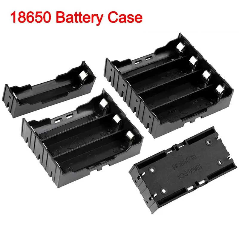 18650 Чехлы для аккумуляторов 1X 2X 3X 4X DIY ABS 18650 Чехол для хранения аккумуляторов 1 2 3 4 слота Контейнер для аккумуляторов с жестким штифтом Аксессуары и запчасти