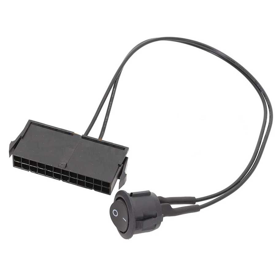 24-контактный разъем ATX PSU источник питания стартер тестер Запуск Перемычка вкл. Выкл. Кабель 18AWG 30 см Детские коляски и аксессуары