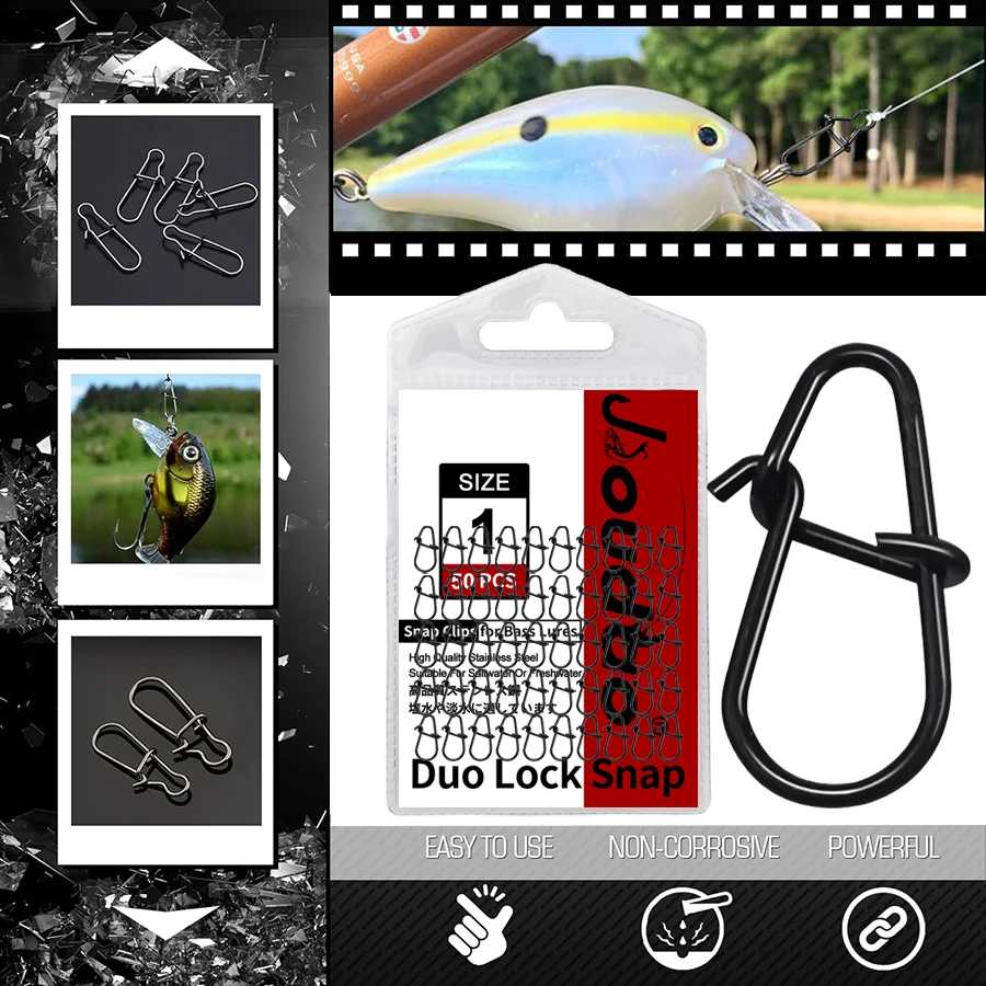 Фотография №5 товара 50 шт., защелки для воблеров, защелки для приманки Duo Lock