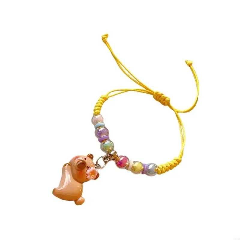 Фотография №1 товара 31BB Capybara Bracelet Resin Texture идеально подходит для энтузиастов искусства