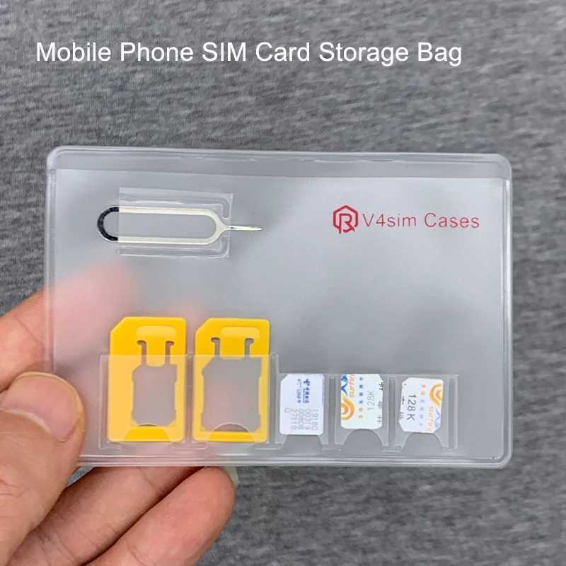 Портативная сумка для хранения карт памяти SIM Micro Pin Nano, коробка, защитный держатель для SIM-карты SIM-карты и аксессуары