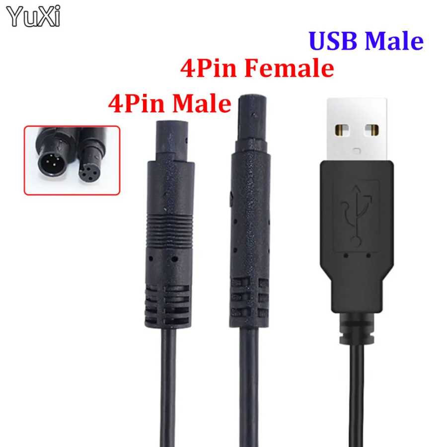 Кабель-удлинитель для камеры заднего вида с USB 2,0 папа на 4 контакта папа/мама Электрика