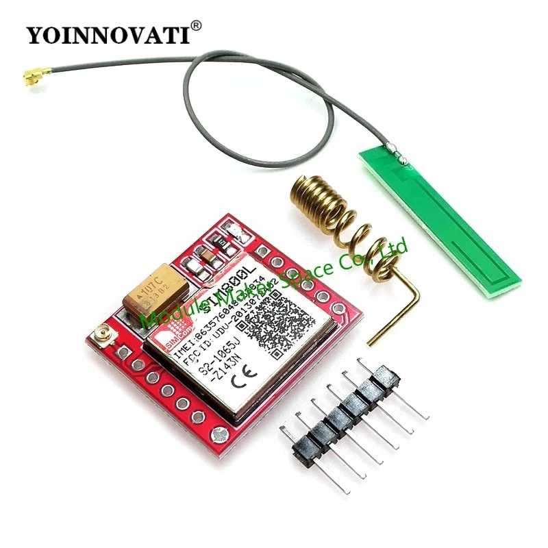 Модуль GPRS GSM SIM800L, четырехдиапазонный, с последовательным портом TTL, интерфейсом IPX, антенной на печатной плате, слотом для Micro SIM-карты, для Arduino и смартфонов Электронные аксессуары и принадлежности