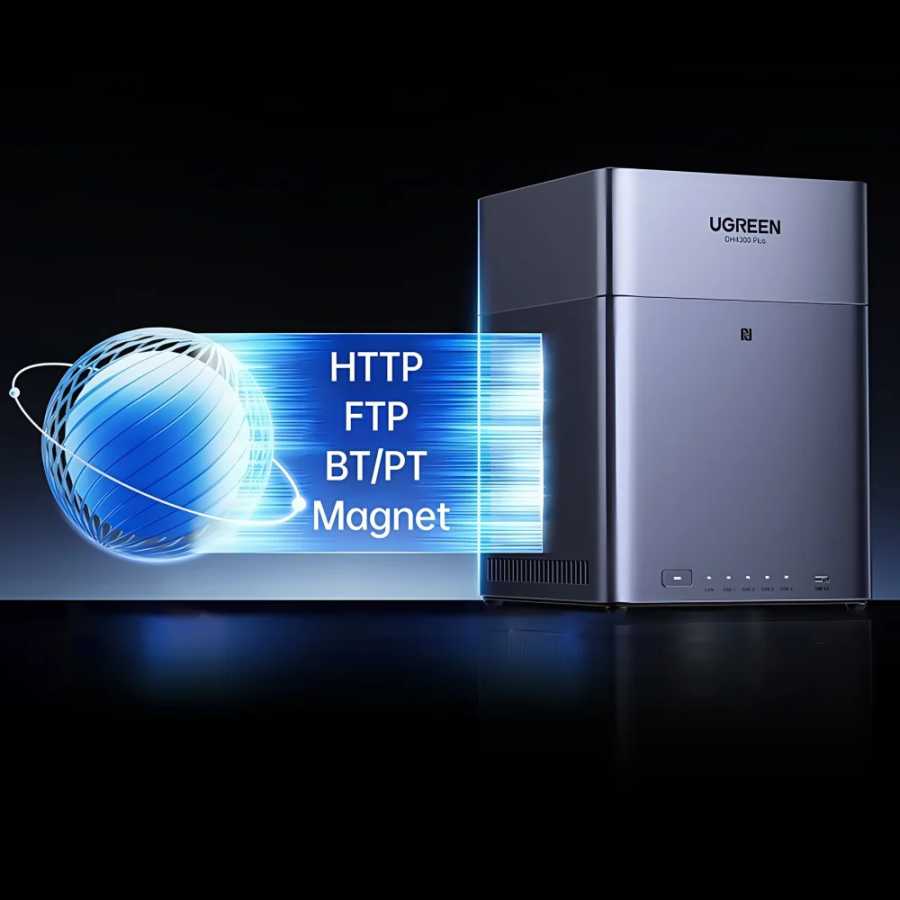 Фотография №2 товара UGREEN DH4300 Plus Mini Home NAS AI Rockchip Octa Core