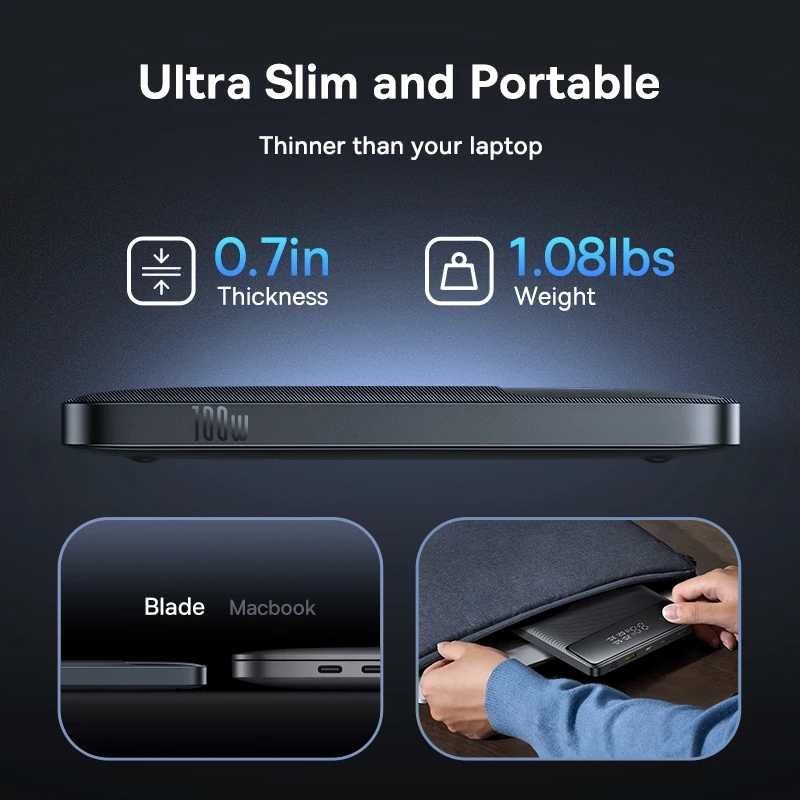Фотография №5 товара Baseus 100 Вт Power Bank емкостью 20000 мАч PD Быстрая