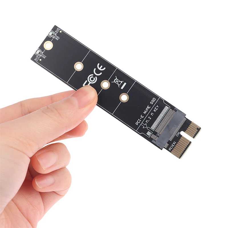 Фотография №4 товара Адаптер PCIE-M2, NVMe SSD M2 PCIE X1 Raiser PCI-E PCI