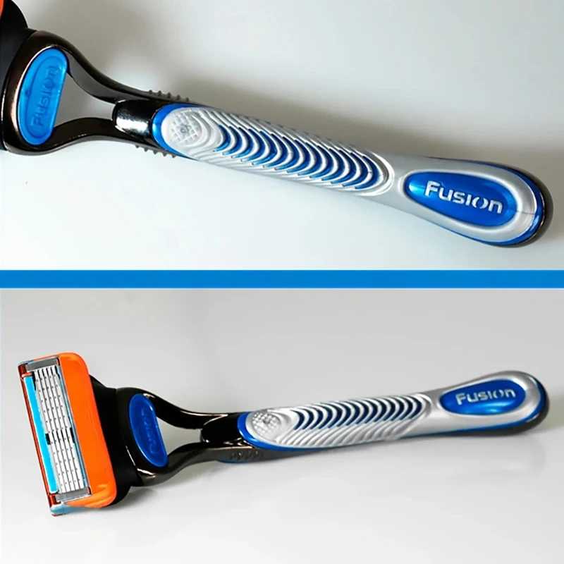 Фотография №2 товара Оригинальные мужские лезвия Gillette Fusion 5, 5-слойные безопасные ручные бритвенные