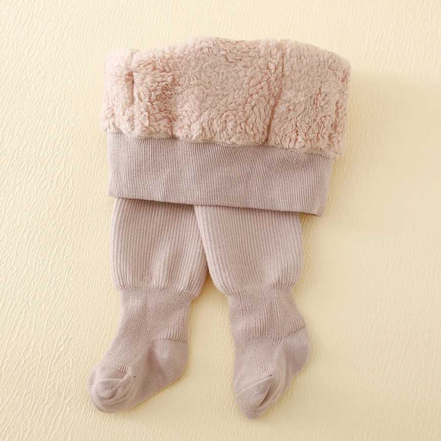 Фотография №1 товара Зимние детские леггинсы для девочек с флисовой подкладкой в полоску,
