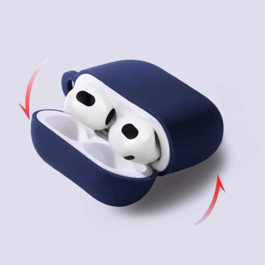 Фотография №5 товара Чехол для AirPods 4 (2026), мягкий силиконовый, противоударный, защитный, с
