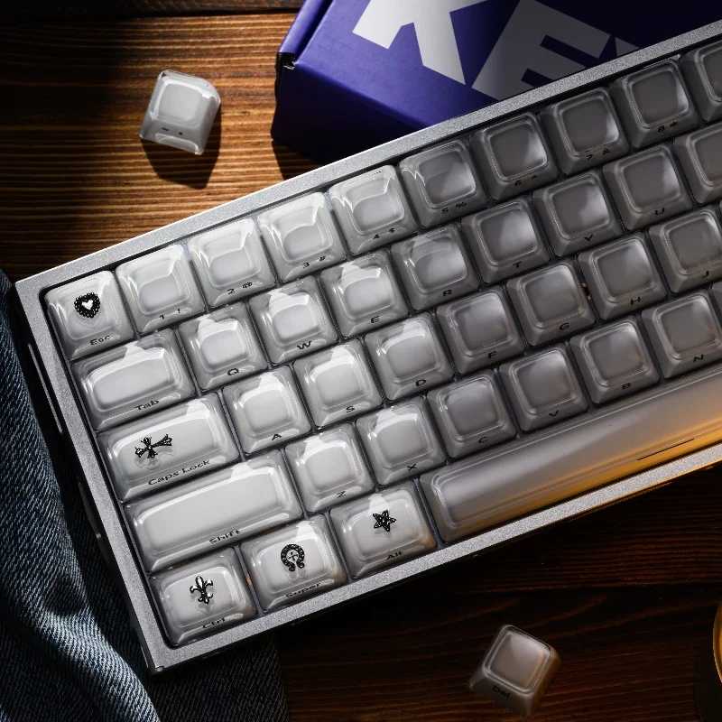 Фотография №4 товара Клавиатура XVX Jelly R2 с боковой печатью, полупрозрачные MDA-профили, корейские/русские