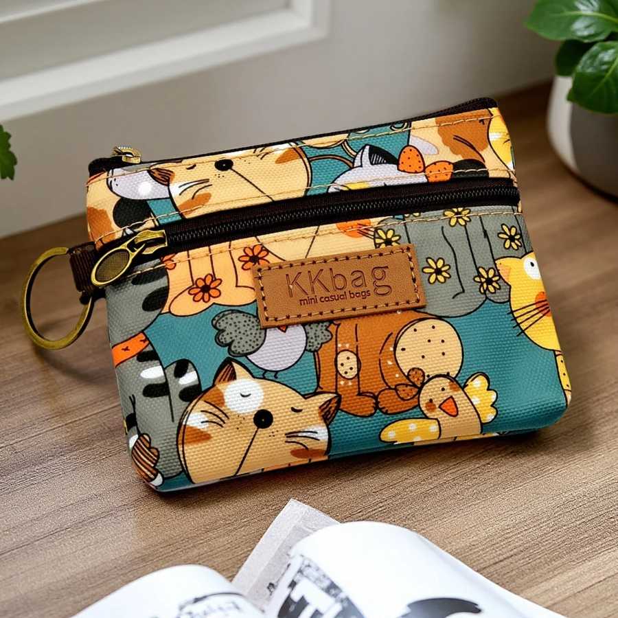 Кошелек с милыми животными, кошелек на молнии, маленький кошелек для монет с героями мультфильмов, легкая сумка для хранения, сумка для денег, держатель для карт для студентов, женщин Кошельки и визитницы
