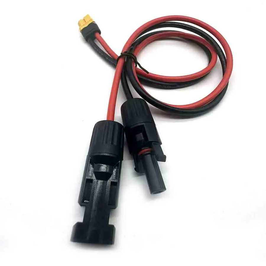 12AWG солнечный зарядный кабель XT60 гнездовой адаптер к удлинителю разъема солнечной панели для портативной электростанции солнечный генератор Электрика