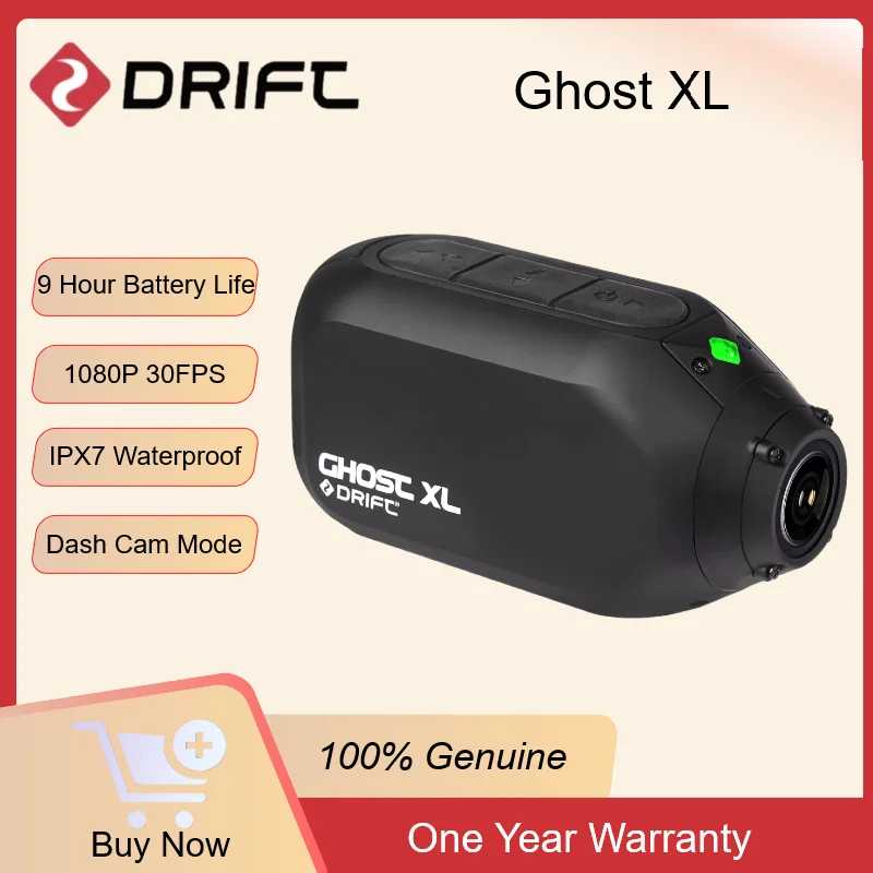 Drift Ghost XL Спортивная экшн-камера 1080P WiFi IPX7 Водонепроницаемая видеокамера с аккумулятором 9H для мотоциклетного шлема/велосипеда Фото- и видеотехника