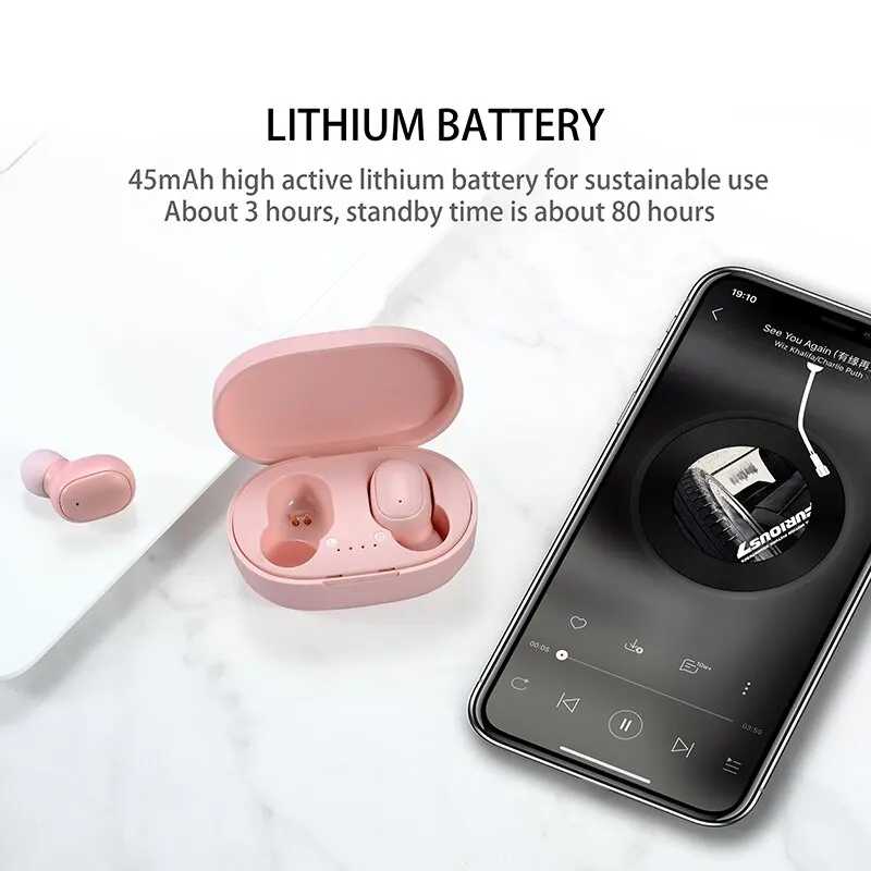 Фотография №2 товара TWS гарнитура беспроводные наушники 5.1 Bluetooth наушники спортивный светодиодный дисплей