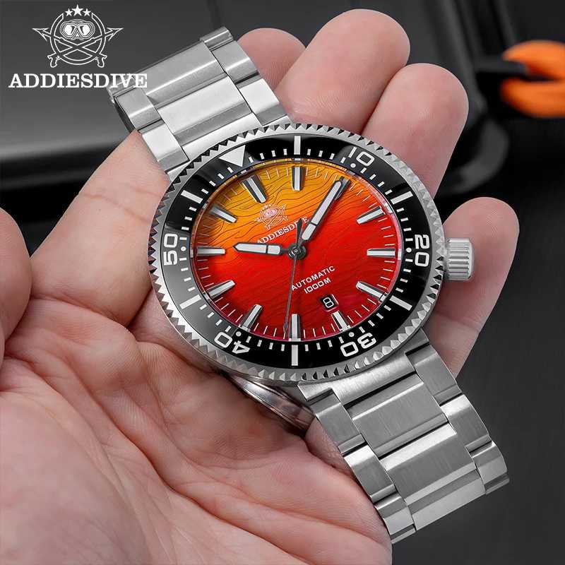 Фотография №3 товара ADDIESDIVE мужские автоматические часы супер светящееся сапфировое стекло 1000 м
