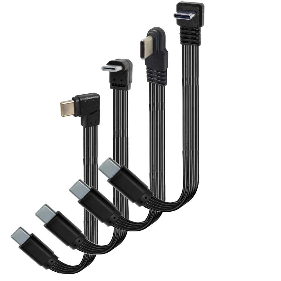 Фотография №2 товара Плоское колено 10 см, 20 см, USB-C, тип C, вверх/вниз