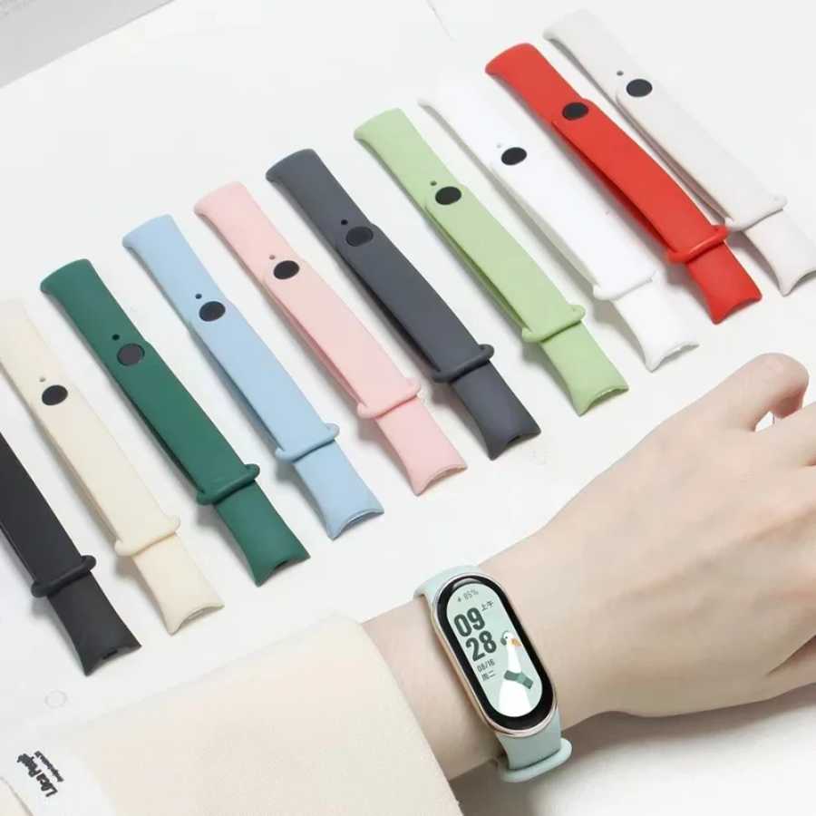 Фотография №5 товара Мягкий официальный силиконовый ремешок для Xiaomi Mi Band 10, спортивный
