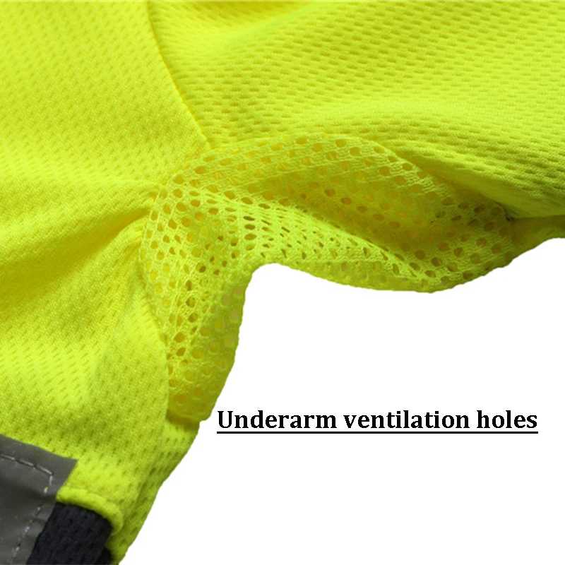 Фотография №3 товара Рубашка Hi Vis спецодежды с длинными рукавами и лентами Дышащая