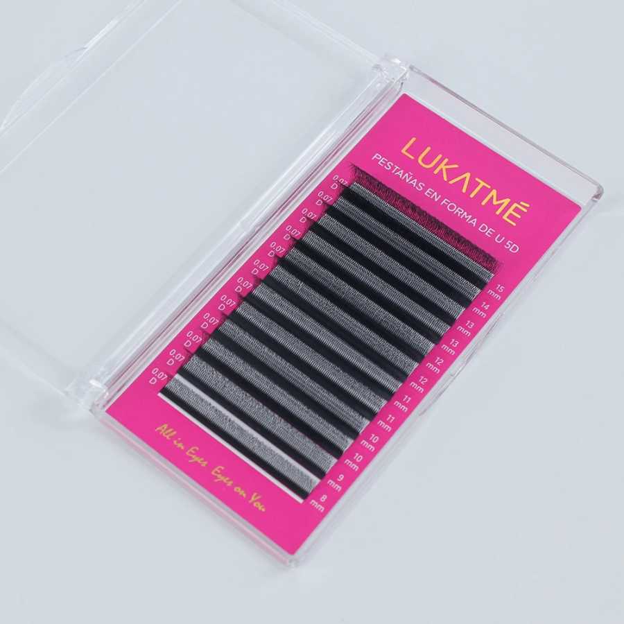 Фотография №5 товара Накладные ресницы LUKATME для начинающих - Профессиональные ресницы YY 3D
