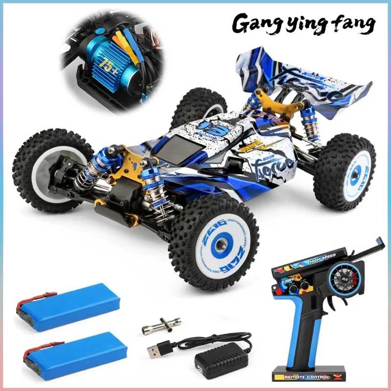 1/12 124017 Wltoys-V8 2,4G Гоночные радиоуправляемые автомобили 4WD Бесщеточный двигатель 75 км/ч Высокоскоростной пульт дистанционного управления Внедорожные игрушки для дрифта для Aduit Радиоуправляемые игрушки