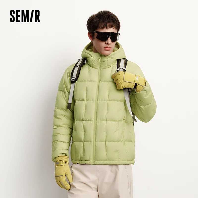 Мужская зимняя куртка Semir: легкая, теплая, с защитой от воды, ветра и грязи, стеганая, с капюшоном, новая коллекция 2026 года Пуховики