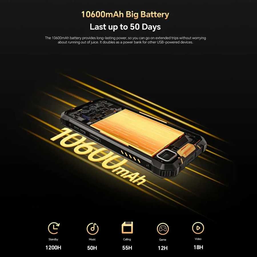 Фотография №2 товара Прочный смартфон Oukitel WP23 Plus 4G Android 14 6,52 дюйма