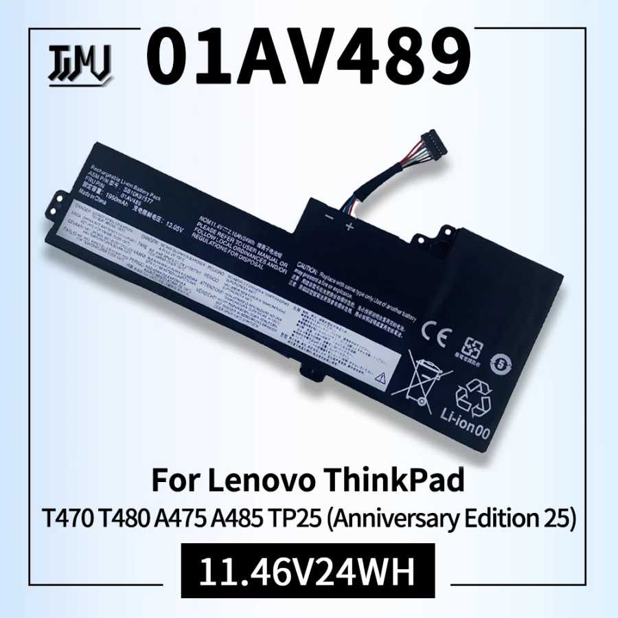 01AV489 T470 T480 Аккумулятор для ноутбука Lenovo ThinkPad A475 A485 TP25 Series 01AV421 01AV420 SB10K97578 01AV419 SB10K97577 24Wh Аксессуары для ноутбуков