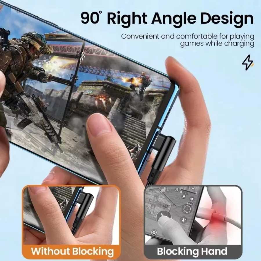 Фотография №1 товара Кабель для быстрой зарядки 6A 66 Вт, тип C, USB