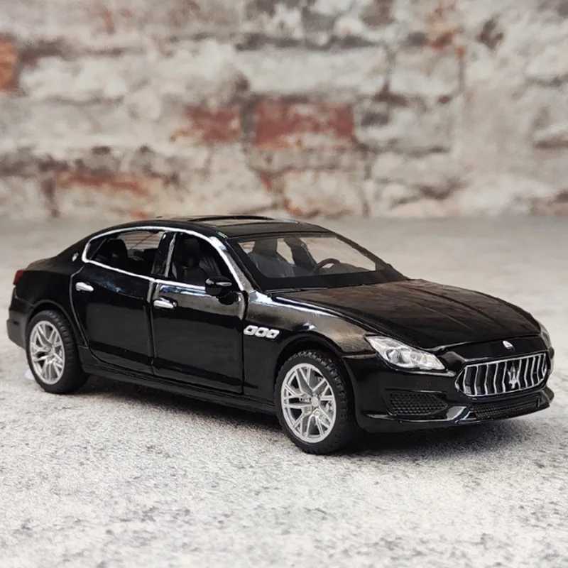 Модель автомобиля Maserati Quattroporte Coupe из сплава в масштабе 1:32, литой металлический игрушечный автомобиль, модель автомобиля, коллекция имитации звука светильник, подарок для детей Играйте в транспортные средства и модели