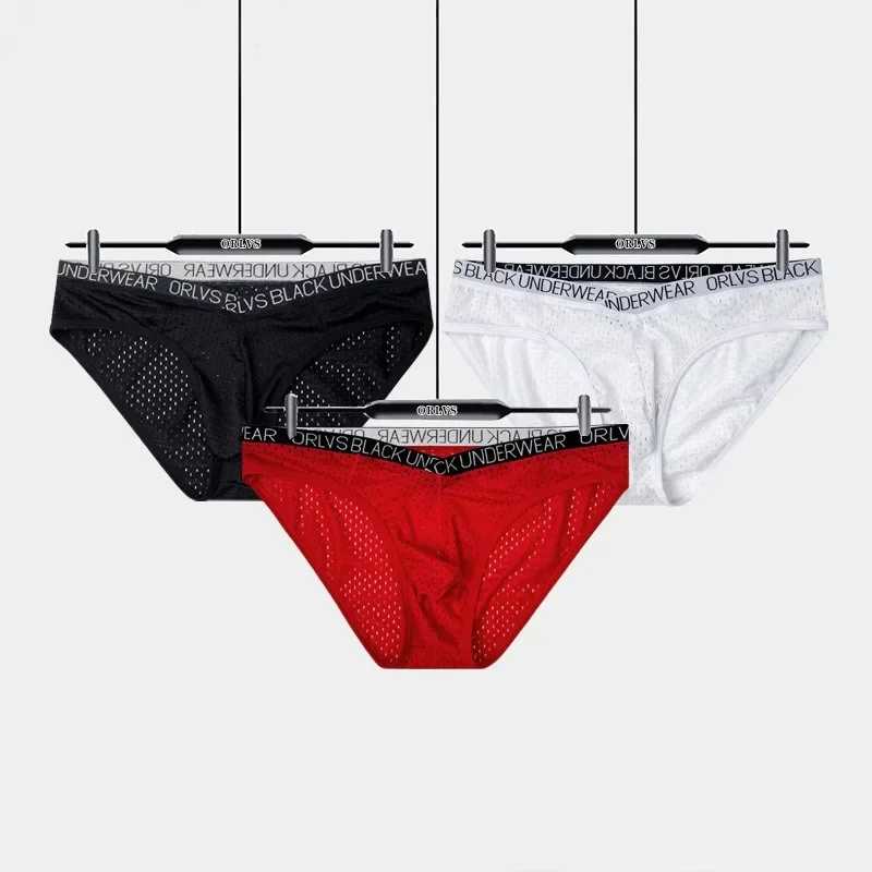 Фотография №1 товара New sports fitness briefs, panties, mesh breathable triangle shorts OR6299