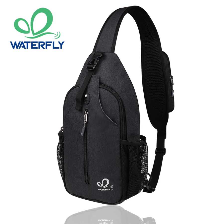 Сумка на ремне WATERFLY, нагрудная сумка, рюкзак через плечо для женщин и мужчин, дорожная походная нагрудная сумка, рюкзак Мужские сумки