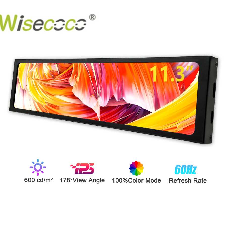 Wisecoco 11,3/8,8/7,84 дюйма HD IPS дополнительный экран Type-C для портативного компьютера Температура DIY Aida64 CPU GPU Монитор Компьютерная периферия