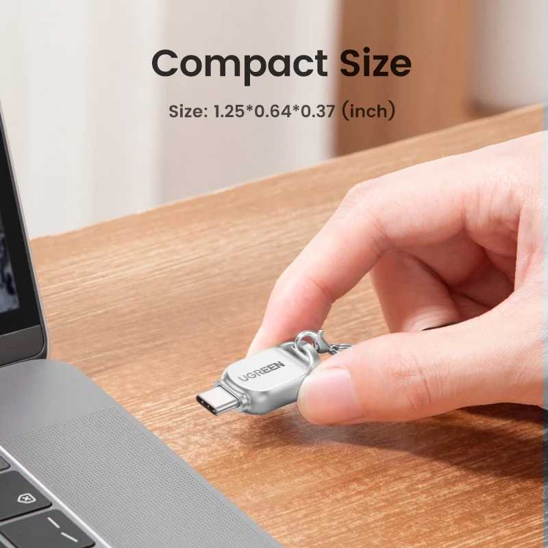 Фотография №5 товара UGREEN кардридер USB-C Micro SD TF карта OTG адаптер для