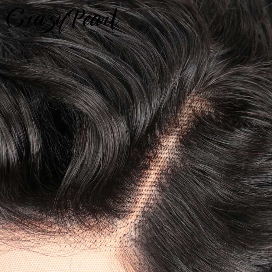 Фотография №3 товара Парик CrazyPearl 13X4 с кружевной передней частью, короткий кудрявый, черный,