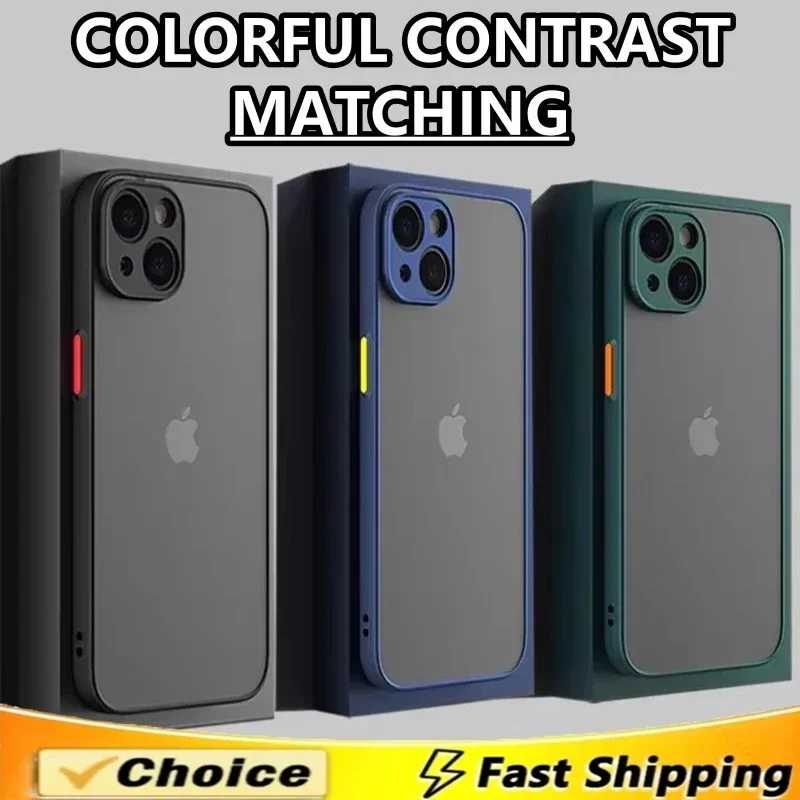 Матовый чехол для телефона iPhone 15, 14, 13, 12, 11, 16 Pro Max, мини-роскошный мягкий силиконовый противоударный чехол для iPhone 16 15 Plus XR XS MAX Чехлы и чехлы для мобильных телефонов
