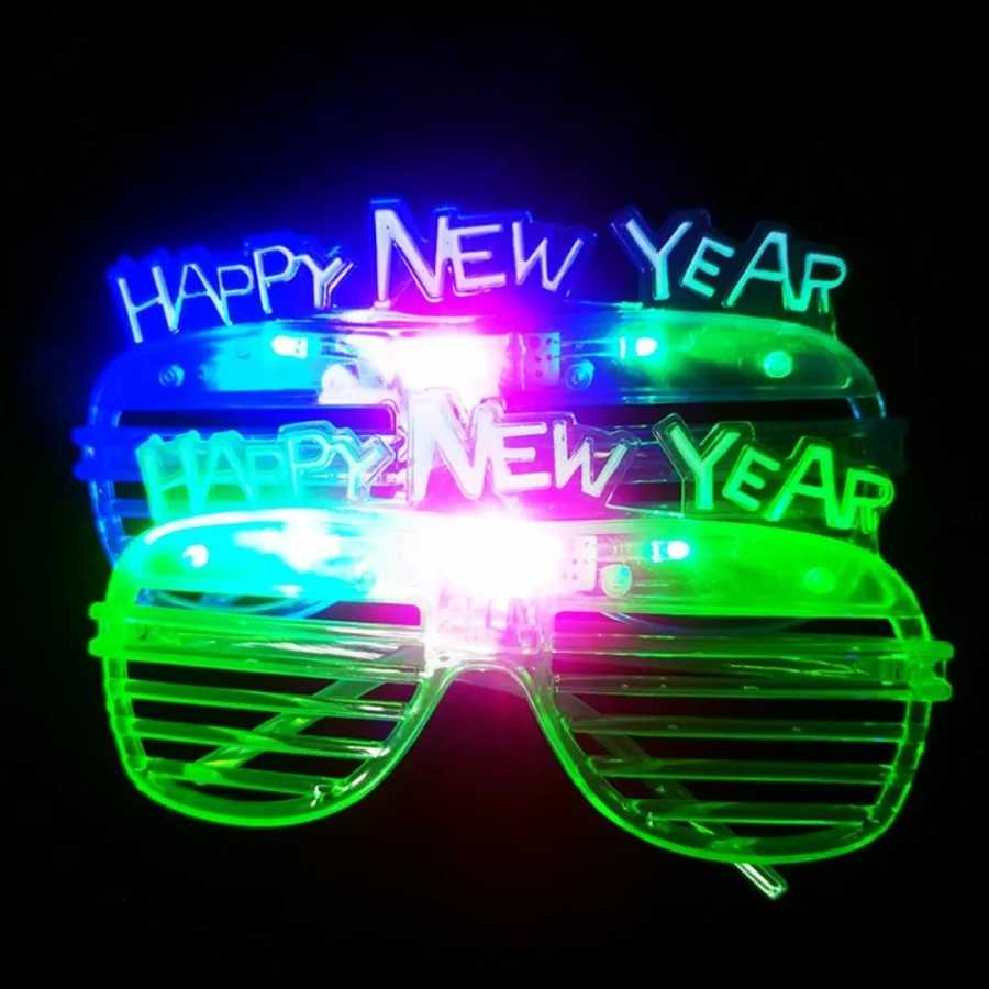 Фотография №2 товара Светодиодные очки LED Glow 2026: Новогодние очки с цифрами и