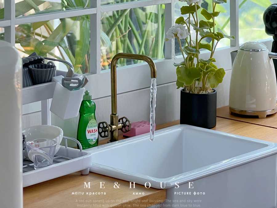 1/6 bjd ob11 миниатюрная мебель для кукольного домика Мини-модель Кухня DIY раковина/смеситель Ролевые и игровые наборы