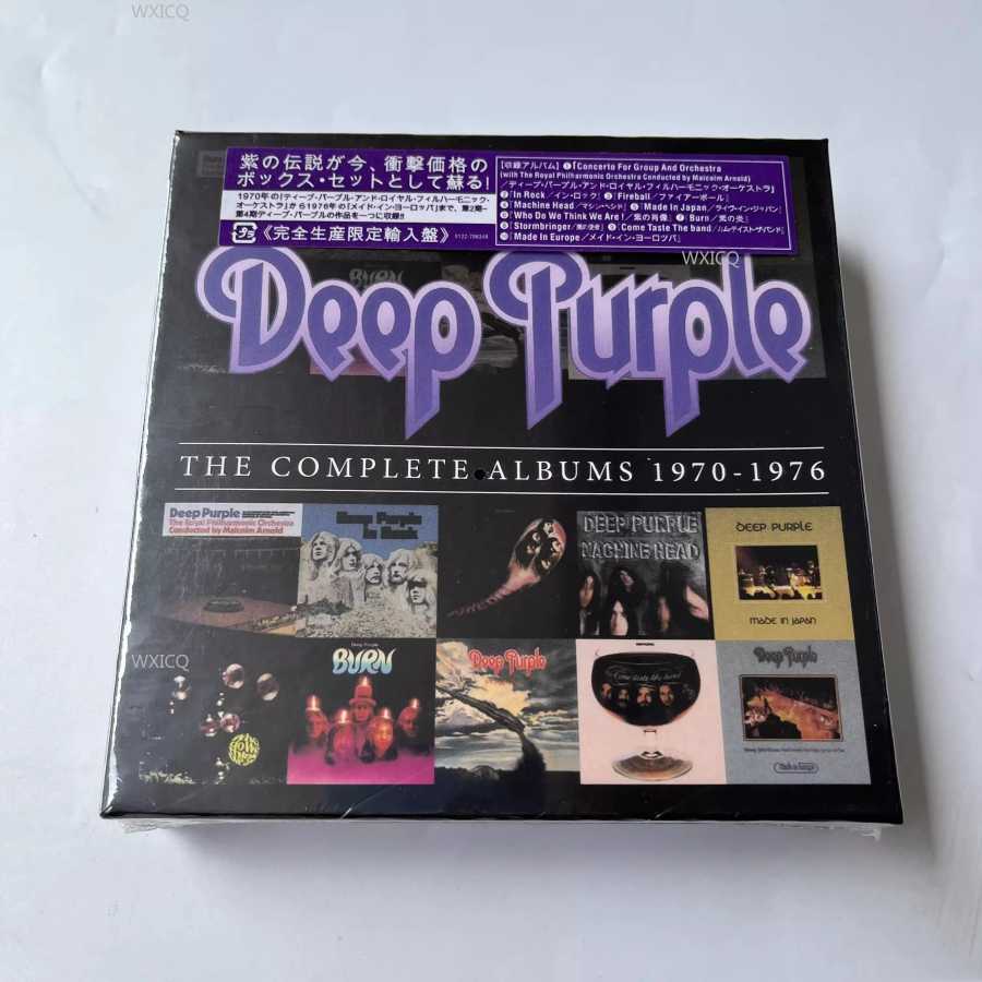 Рок-группа Deep Purple Music CD Полный альбом 1970-1976 10 шт. Музыкальная запись Косплей Walkman Car Party Soundtracks Box Collection Книги