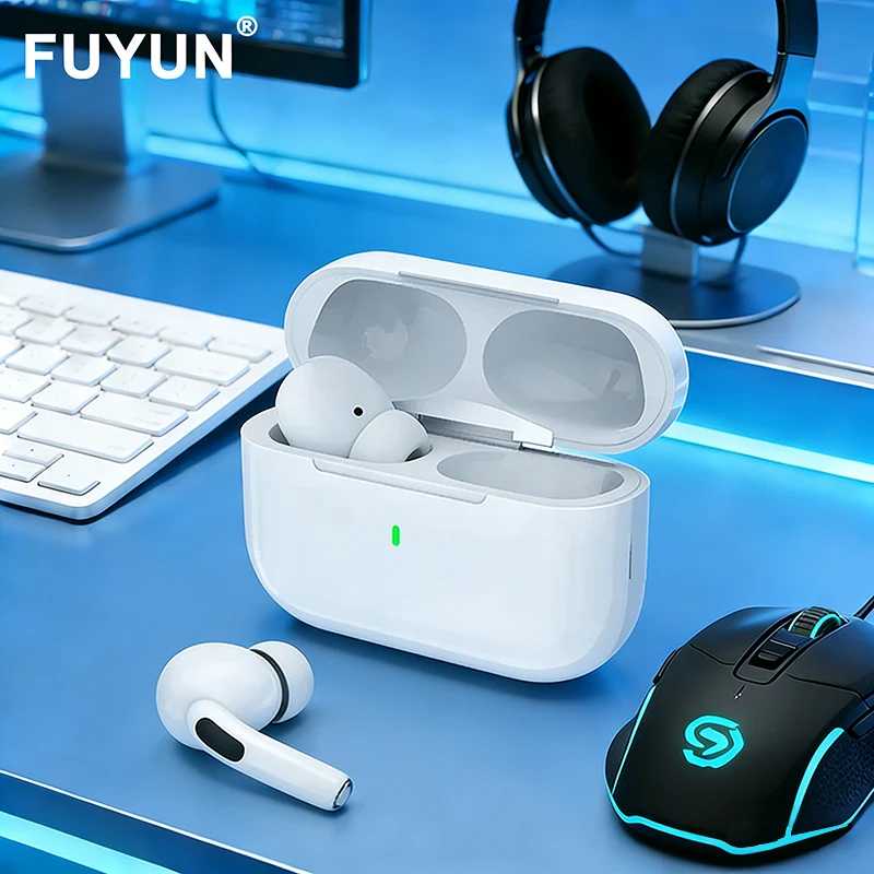 Беспроводные наушники Airs Pro, Bluetooth-гарнитура TWS с функцией Siri, водонепроницаемые, с сенсорным управлением и определением местоположения Портативное аудио и видео