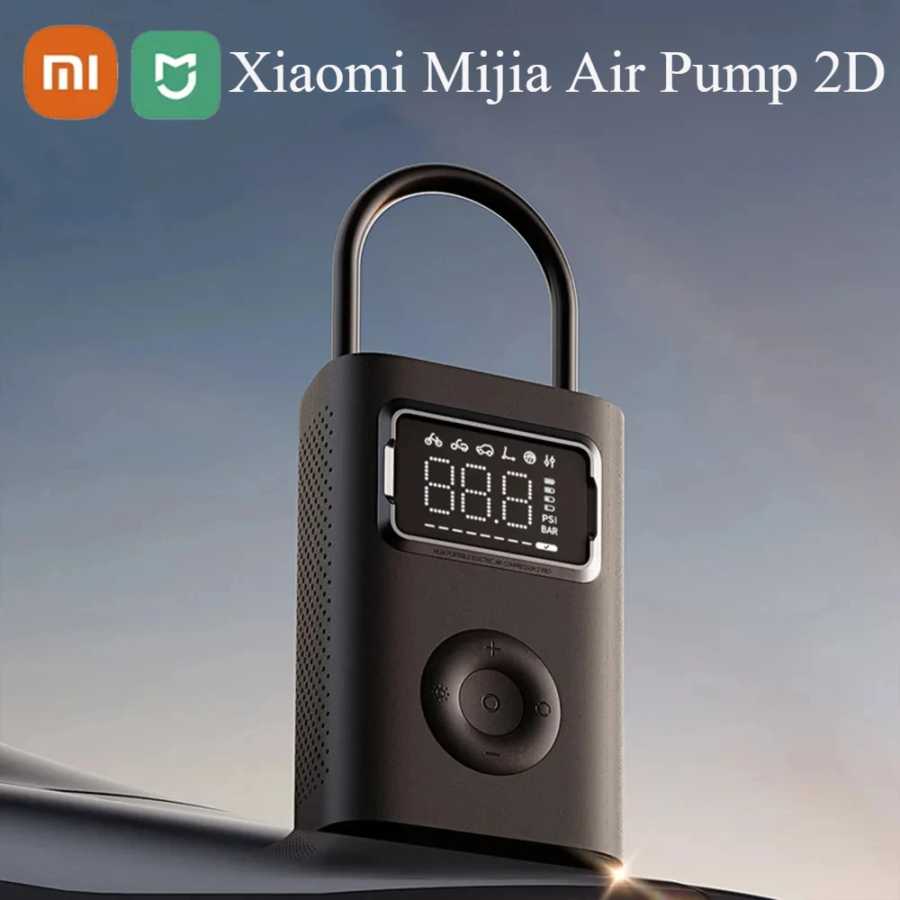 2025 Новый воздушный компрессор Xiaomi Mijia 2D Портативный универсальный электрический воздушный насос 2D Датчик шин Mi Inflatable Treasure 2D для автомобиля Умная электроника