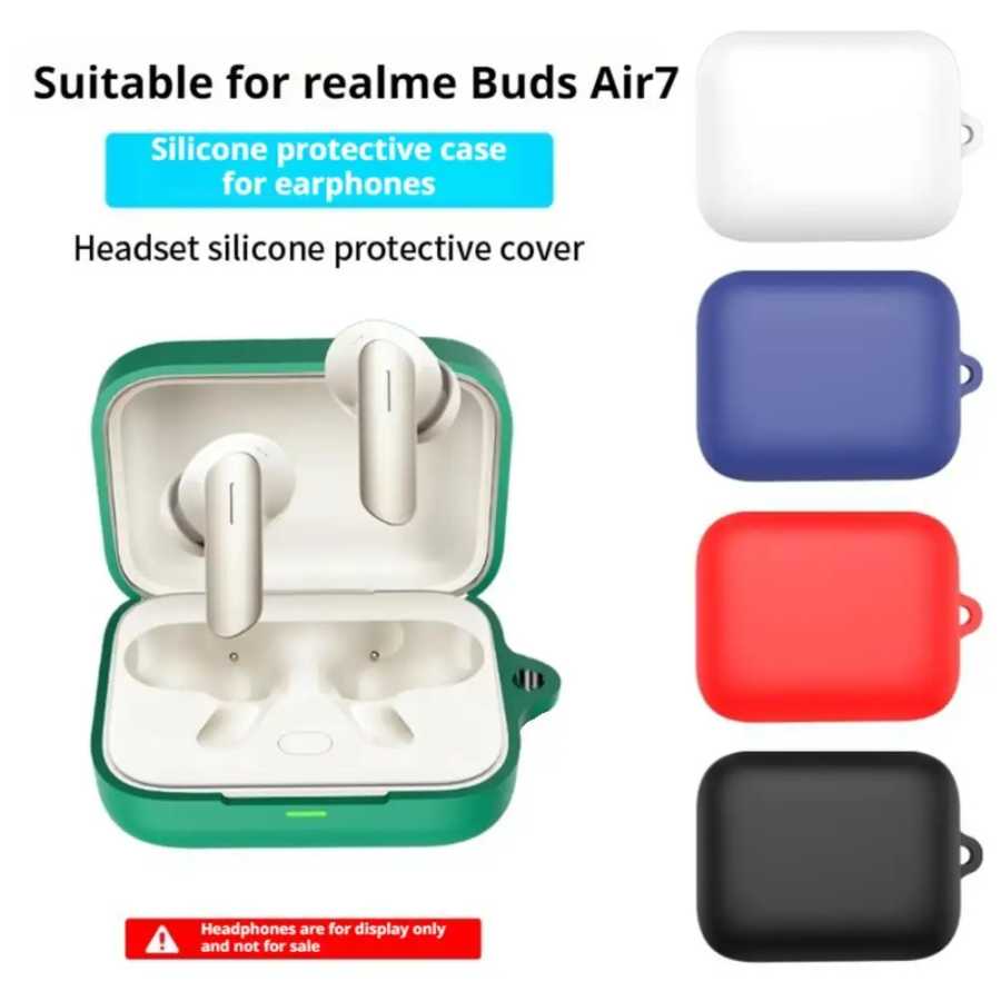 Для Realme Buds Air7 чехол защитный чехол для наушников противоскользящий мягкий силиконовый чехол для беспроводных Bluetooth-наушников легко носить с собой Портативное аудио и видео