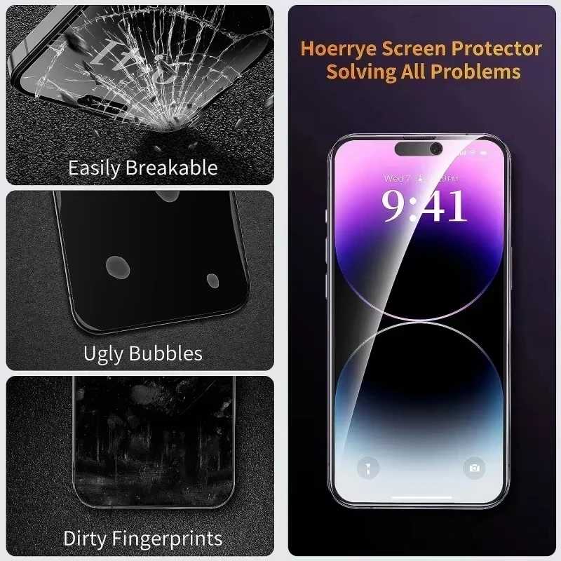 Фотография №1 товара Защитное стекло для iPhone 16, 13, 15, 18, 11, 12,