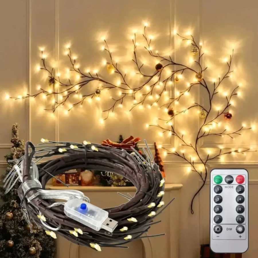 Фотография №4 товара Светодиодные декоративные гирлянды-ветви 48/72/96 LED, USB-питание, гибкие, для помещений, 8