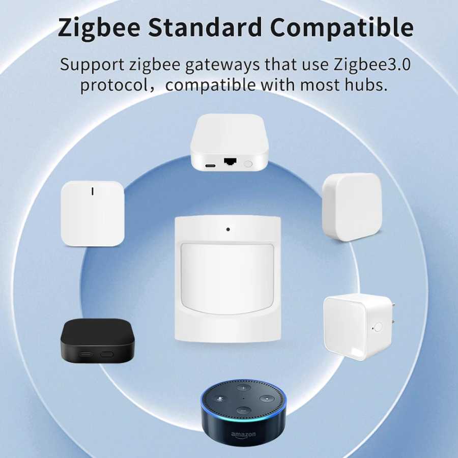 Фотография №1 товара Умный датчик движения Lincukoo Tuya Zigbee3.0 PIR 120° ° Беспроводной